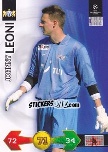 Cromo Johnny Leoni - UEFA Champions League 2009-2010. Super Strikes Update - Panini