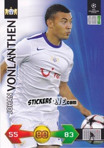 Sticker Johan Vonlanthen - UEFA Champions League 2009-2010. Super Strikes Update - Panini