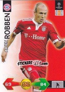 Sticker Arjen Robben - UEFA Champions League 2009-2010. Super Strikes Update n. 478 - Panini
