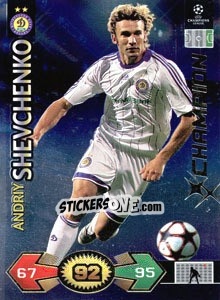 Cromo Andriy Shevchenko - UEFA Champions League 2009-2010. Super Strikes Update - Panini