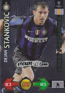 Figurina Dejan Stankovic - UEFA Champions League 2009-2010. Super Strikes Update - Panini