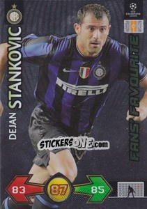 Sticker Dejan Stankovic - UEFA Champions League 2009-2010. Super Strikes Update n. 487 - Panini