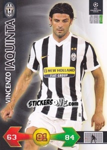 Cromo Vincenzo Iaquinta - UEFA Champions League 2009-2010. Super Strikes Update - Panini