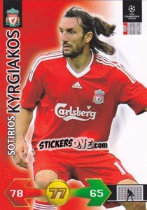Sticker Sotirios Kyrgiakos - UEFA Champions League 2009-2010. Super Strikes Update - Panini