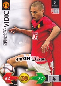 Sticker Nemanja Vidic - UEFA Champions League 2009-2010. Super Strikes Update - Panini