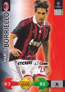 Sticker Marco Borriello - UEFA Champions League 2009-2010. Super Strikes Update - Panini