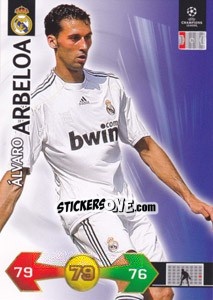 Sticker Alvaro Arbeloa - UEFA Champions League 2009-2010. Super Strikes Update - Panini