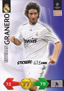 Sticker Esteban Granero - UEFA Champions League 2009-2010. Super Strikes Update n. 497 - Panini
