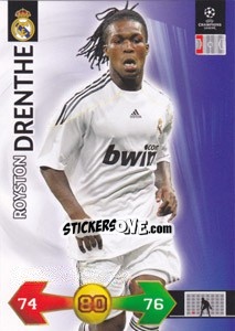 Sticker Royston Drenthe - UEFA Champions League 2009-2010. Super Strikes Update n. 498 - Panini