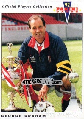 Sticker George Graham - UK Players Collection 1991-1992 n. 1 - Panini