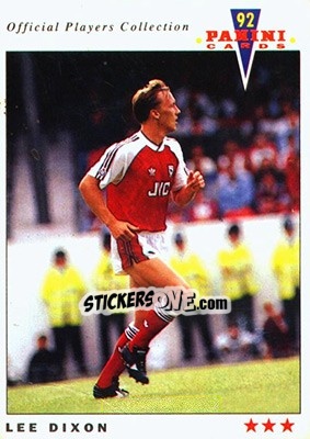Sticker Lee Dixon - UK Players Collection 1991-1992 n. 3 - Panini