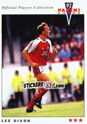 Figurina Lee Dixon - UK Players Collection 1991-1992 - Panini