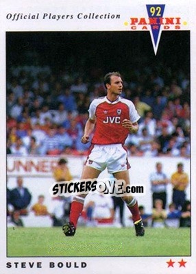 Sticker Steve Bould - UK Players Collection 1991-1992 - Panini