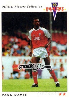 Figurina Paul Davis - UK Players Collection 1991-1992 - Panini