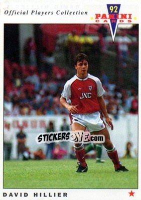 Cromo David Hillier - UK Players Collection 1991-1992 n. 10 - Panini