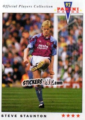 Sticker Steve Staunton - UK Players Collection 1991-1992 n. 23 - Panini
