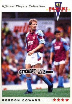 Sticker Gordan Cowans - UK Players Collection 1991-1992 - Panini