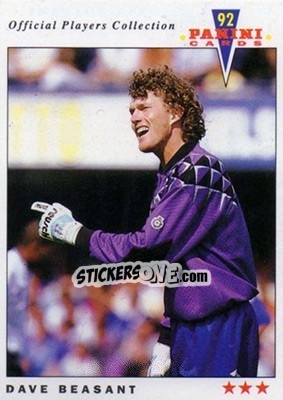 Sticker Dave Beasant - UK Players Collection 1991-1992 n. 30 - Panini