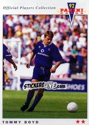 Sticker Tommy Boyd - UK Players Collection 1991-1992 - Panini