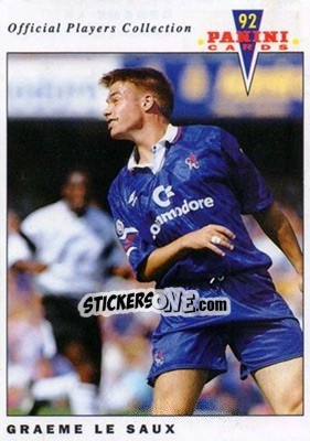 Sticker Graeme Le Saux - UK Players Collection 1991-1992 n. 36 - Panini