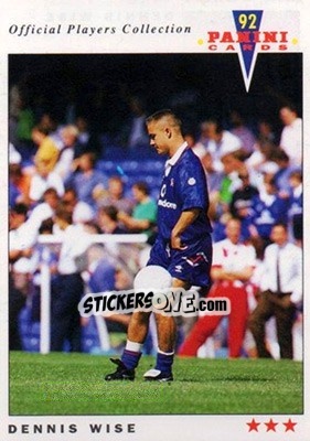 Sticker Dennis Wise - UK Players Collection 1991-1992 n. 38 - Panini