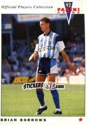 Sticker Brian Borrows - UK Players Collection 1991-1992 - Panini