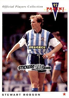 Sticker Stewart Robson - UK Players Collection 1991-1992 n. 46 - Panini