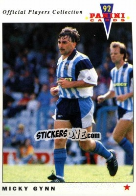 Sticker Micky Gynn - UK Players Collection 1991-1992 n. 47 - Panini