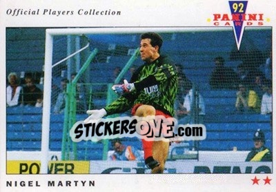 Sticker Nigel Martyn - UK Players Collection 1991-1992 n. 53 - Panini