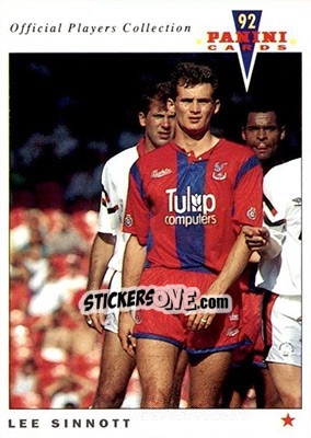 Figurina Lee Sinnott - UK Players Collection 1991-1992 n. 56 - Panini