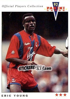 Figurina Eric Young - UK Players Collection 1991-1992 - Panini