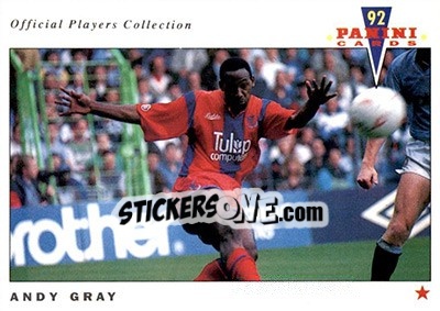 Sticker Andy Gray - UK Players Collection 1991-1992 - Panini