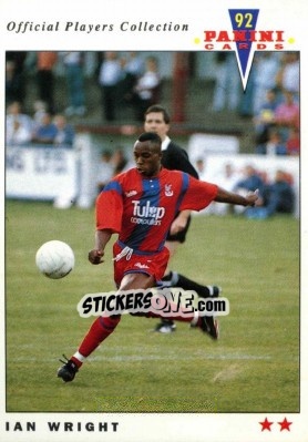 Sticker Ian Wright - UK Players Collection 1991-1992 - Panini