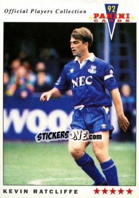 Cromo Kevin Ratcliffe - UK Players Collection 1991-1992 - Panini