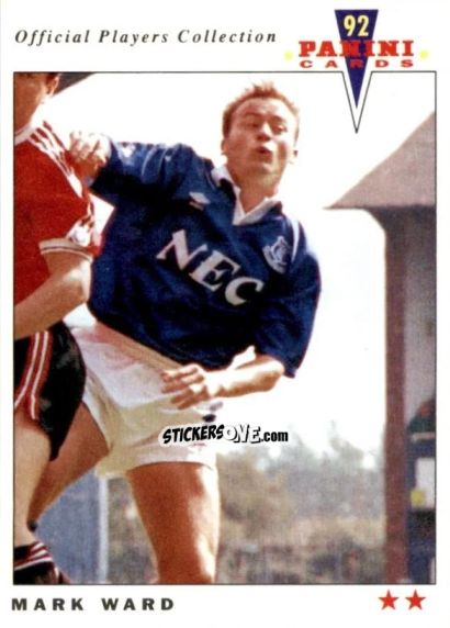 Figurina Mark Ward - UK Players Collection 1991-1992 n. 74 - Panini