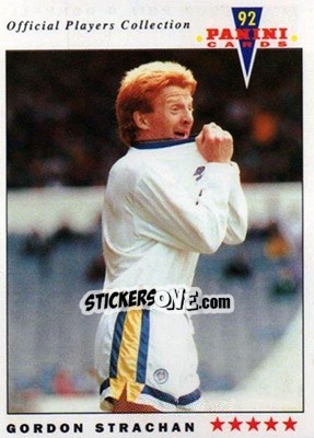 Sticker Gordon Strachan - UK Players Collection 1991-1992 n. 86 - Panini