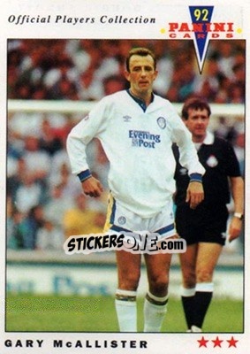 Sticker Gary McAllister - UK Players Collection 1991-1992 n. 87 - Panini