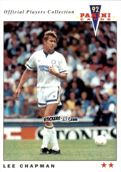 Sticker Lee Chapman - UK Players Collection 1991-1992 n. 90 - Panini