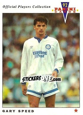 Sticker Gary Speed - UK Players Collection 1991-1992 n. 91 - Panini