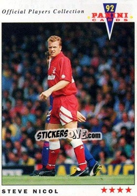Sticker Steve Nicol - UK Players Collection 1991-1992 - Panini