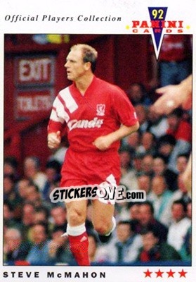 Sticker Steve McMahon - UK Players Collection 1991-1992 n. 102 - Panini