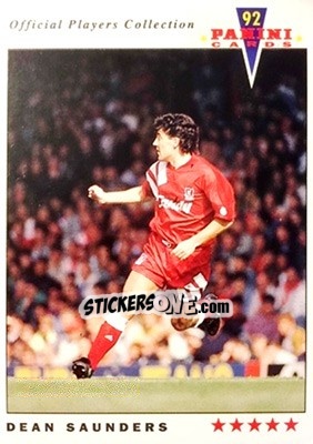 Sticker Dean Saunders - UK Players Collection 1991-1992 n. 104 - Panini