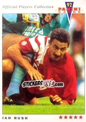Sticker Ian Rush - UK Players Collection 1991-1992 n. 105 - Panini