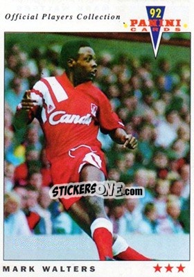 Sticker Mark Walters - UK Players Collection 1991-1992 - Panini