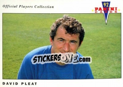 Sticker David Pleat - UK Players Collection 1991-1992 n. 107 - Panini