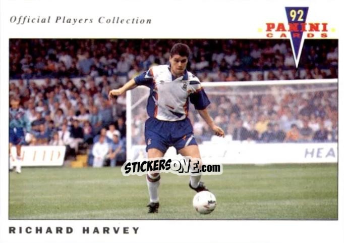 Sticker Richard Harvey - UK Players Collection 1991-1992 n. 109 - Panini
