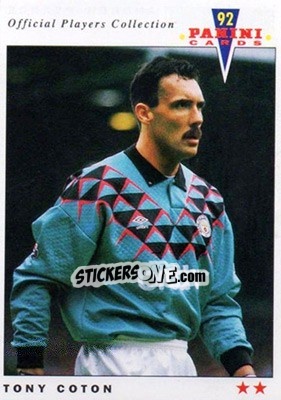 Sticker Tony Coton - UK Players Collection 1991-1992 n. 119 - Panini