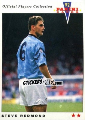 Figurina Steve Redmond - UK Players Collection 1991-1992 - Panini