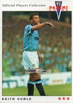 Sticker Keith Curle - UK Players Collection 1991-1992 n. 123 - Panini