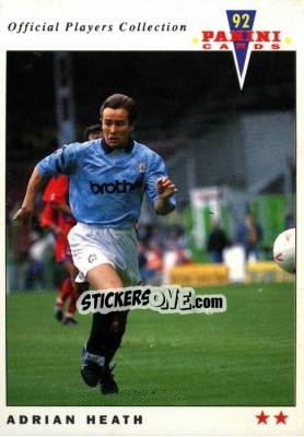 Sticker Adrian Heath - UK Players Collection 1991-1992 - Panini
